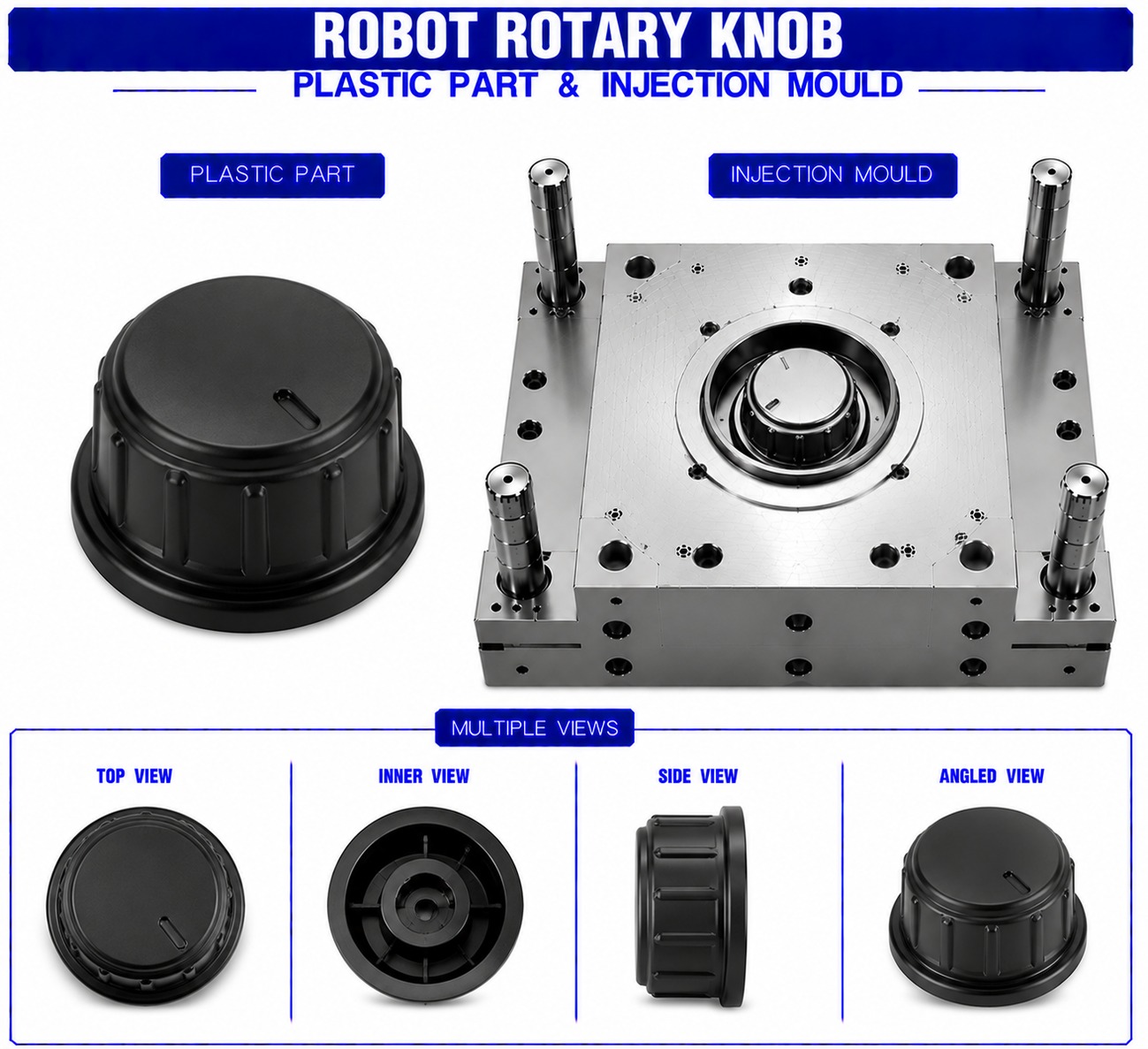 Robot Plastic Rotary Knob Mould and Moulding Services